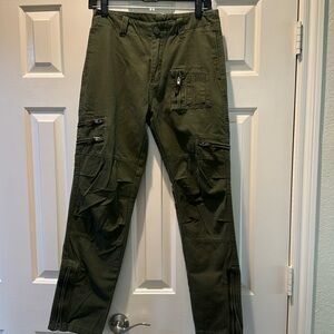 Free Knight Cargo Pants. Size 29. Olive Green